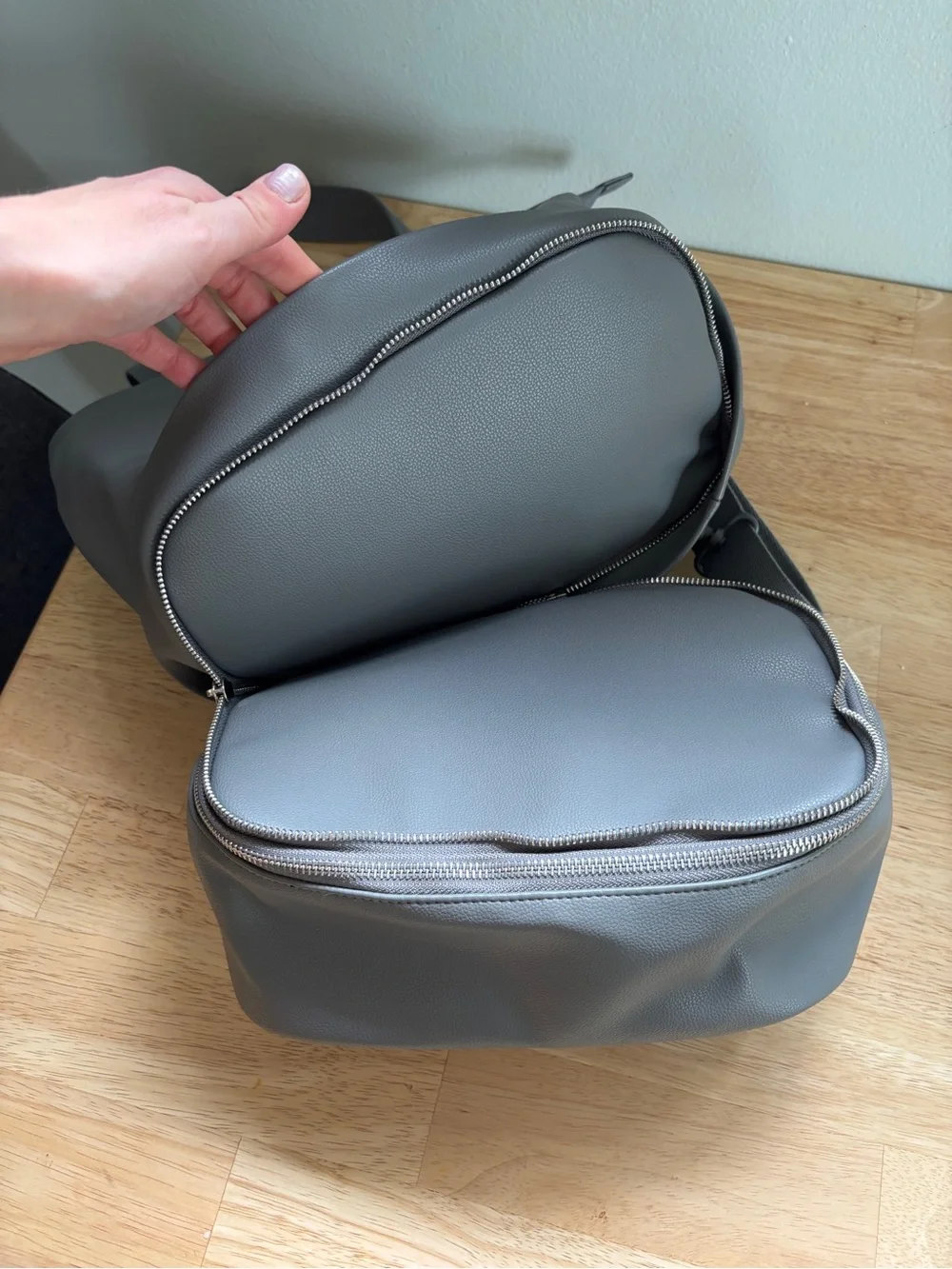 Willow Gray Backpack Pump Bag